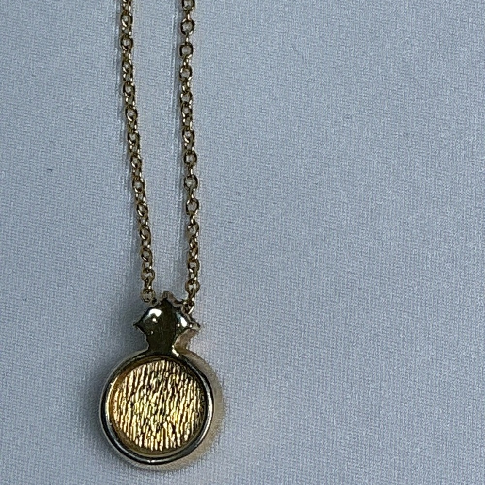 Authentic Vintage Christian Dior Crystal & Enamel Pendant Necklace Gold - Picture 9 of 13